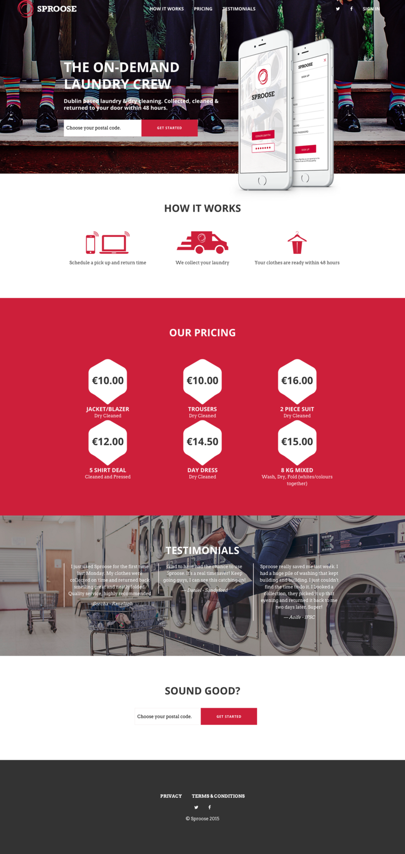 Medium sproose landing